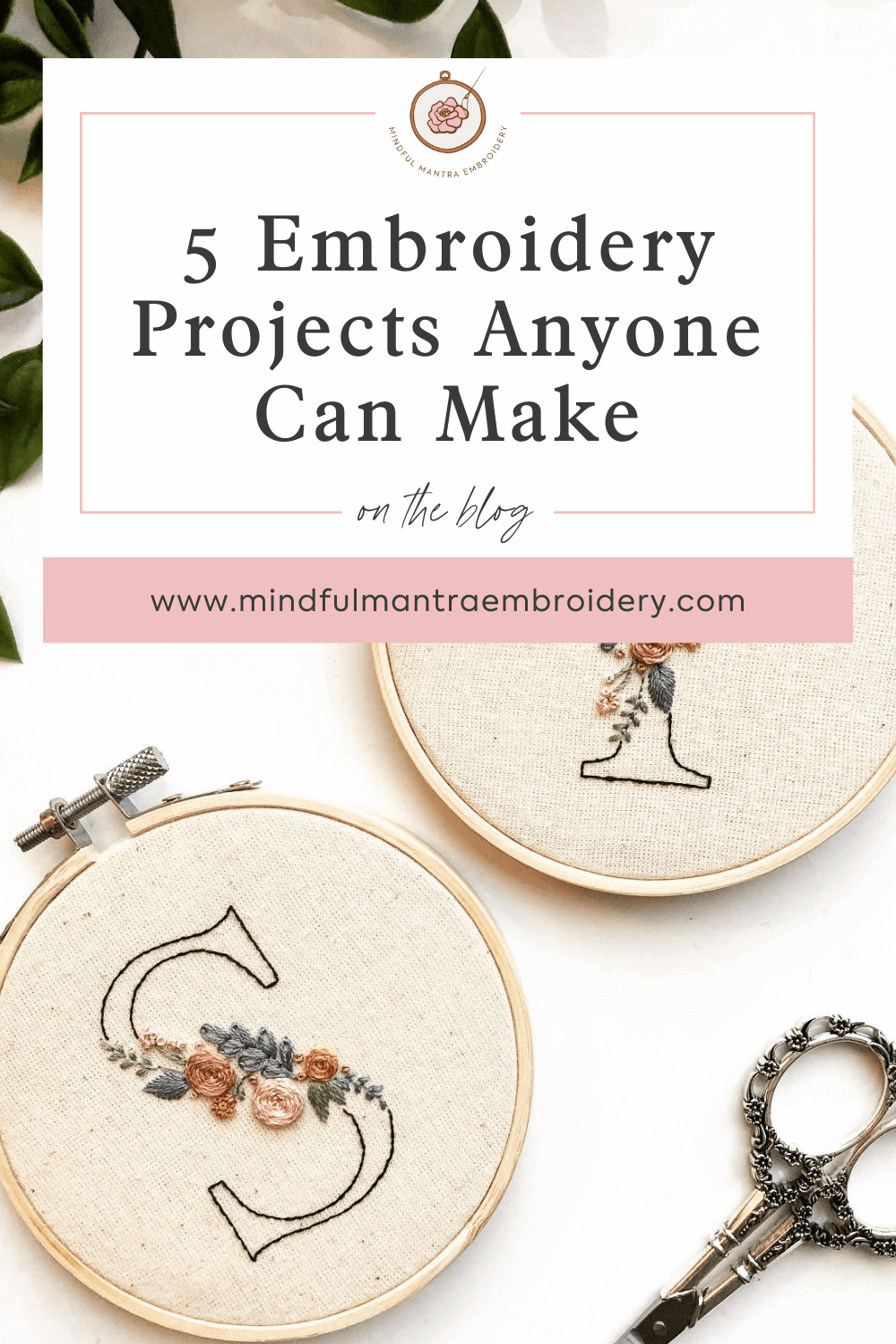 5 Embroidery Projects Anyone Can Make