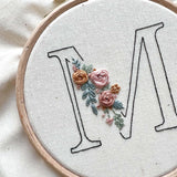 Floral Initial - A-Z Embroidery Patterns