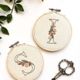 Floral Initial - A-Z Embroidery Patterns