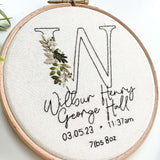 Personalised New Baby Initial PDF Pattern || Digital Download