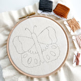 Satin Butterfly Embroidery Kit