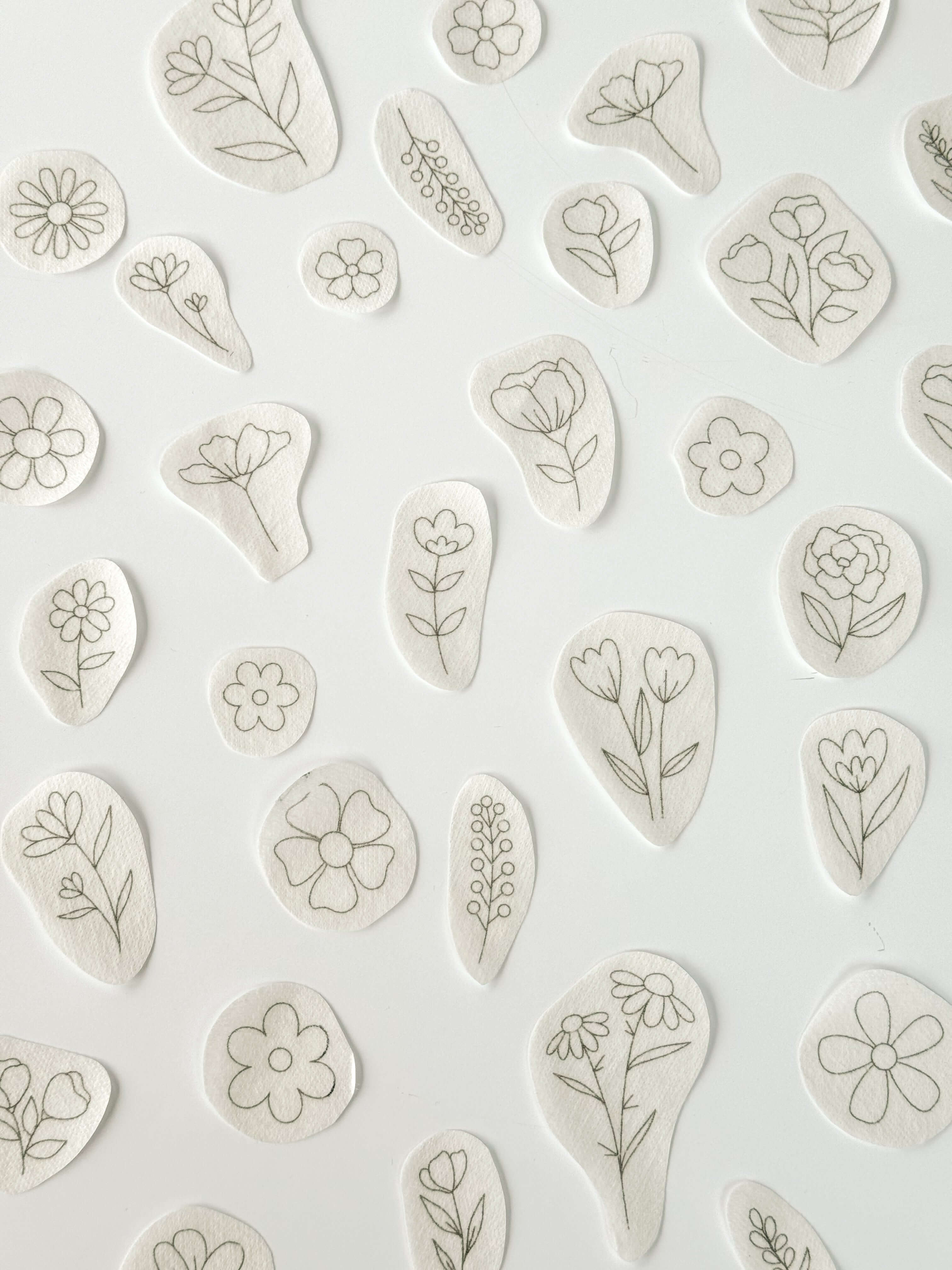Large selection of floral embroidery designs for embroidering on clothing