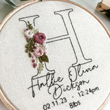 Personalised New Baby Initial PDF Pattern || Digital Download