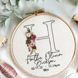 Personalised New Baby Initial PDF Pattern || Digital Download