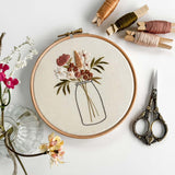 Vibrant Vase Embroidery Pattern
