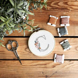 Floral Initial - A-Z Embroidery Patterns