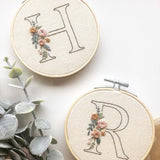 Floral Initial - A-Z Embroidery Patterns