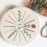 Learn-to-Stitch Embroidery Pattern with Instructions || Digital Download