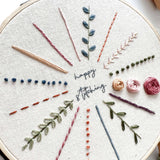 Learn-to-Stitch Embroidery Pattern with Instructions || Digital Download