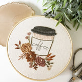 But First Coffee Embroidery Pattern with Instructions || Digital Download