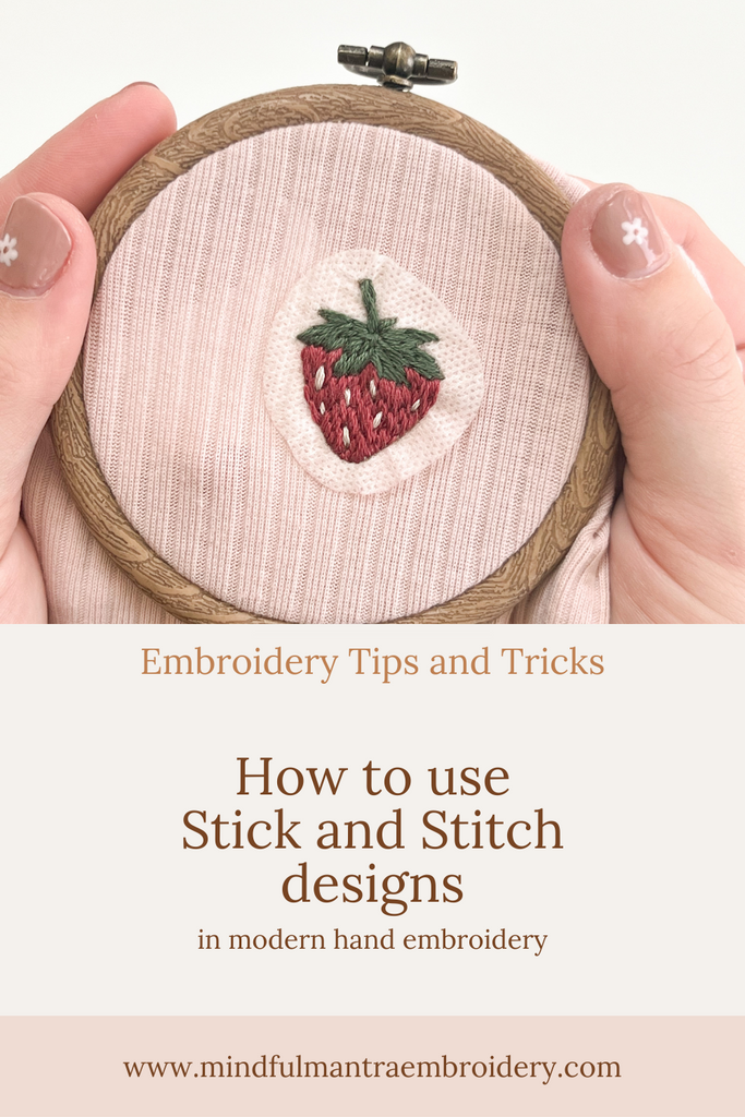 How to Use Stick and Stitch Embroidery Designs