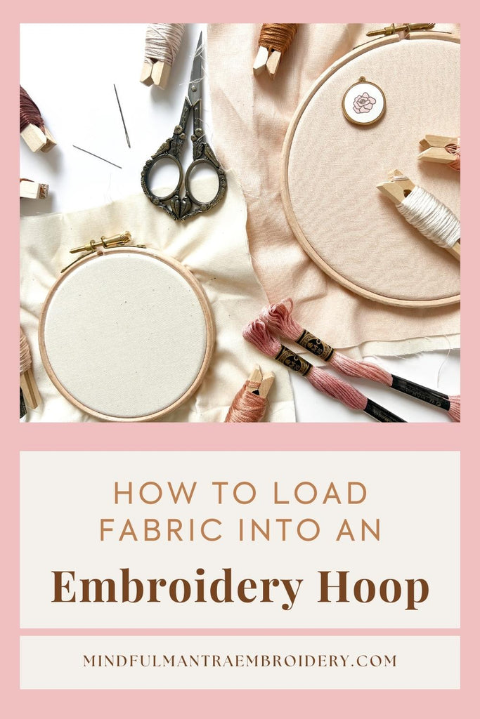 How to set up fabric in an embroidery hoop