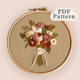 Blooming Bouquet Embroidery Pattern