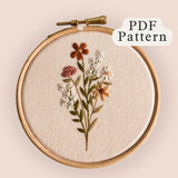 Blush Posy Embroidery Pattern