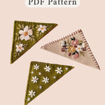 3 Bookmark embroidery PDF patterns