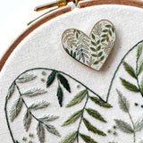 Magnetic Needle Minder - Botanical Heart