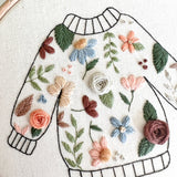 Embroidered Jumper Embroidery Pattern with Instructions || Digital Download