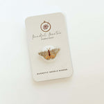 butterfly magnetic needle minder from Mindful Mantra Embroidery