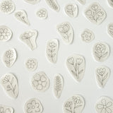 Large selection of floral embroidery designs for embroidering on clothing