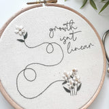 Growth Isn't Linear Embroidery Kit