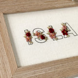 Mini Floral Alphabet Embroidery Pattern (A-Z)
