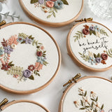 Pastel Petals Embroidery Pattern Bundle