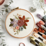 Pastel Petals Embroidery Pattern Bundle