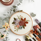 Flowers + Foliage Embroidery Pattern