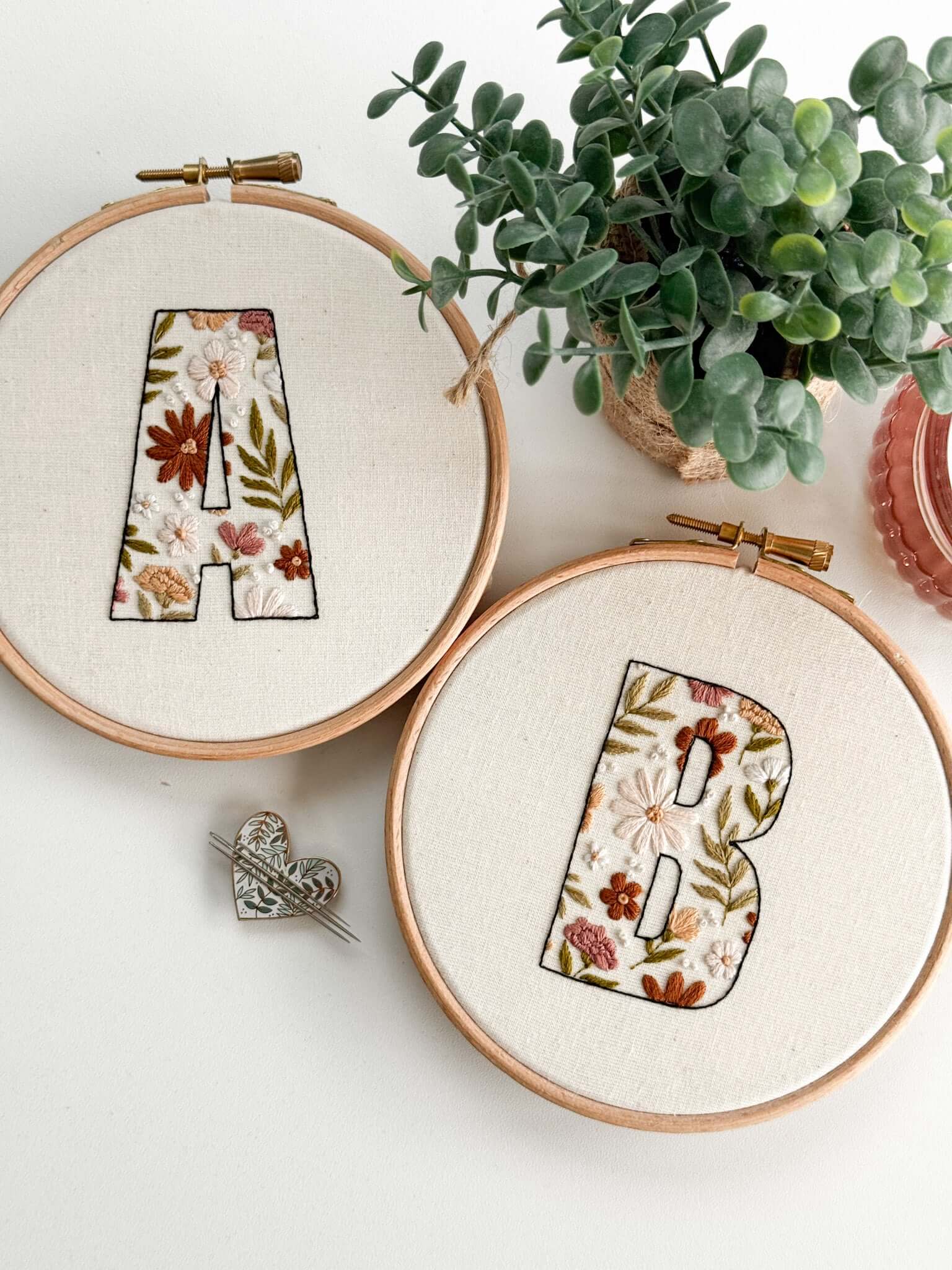 Computerized Embroidery Letters Floral-Filled Letters Embroidery Pattern – Mindful Mantra Embroidery