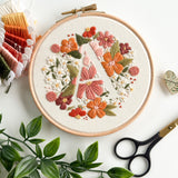 Alphabet Bloom Embroidery Pattern - Single Letters