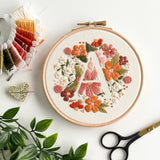 Alphabet Bloom Embroidery Pattern - Single Letters