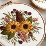 Sunflower Bloom Embroidery Pattern