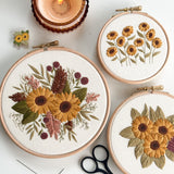 Sunflower Bouquet Embroidery Pattern