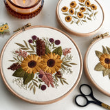 Sunflower Bloom Embroidery Pattern