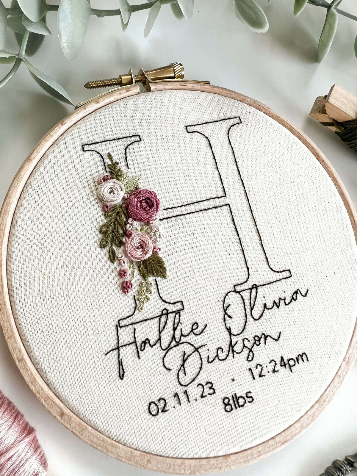 Personalised New Baby Initial PDF Pattern || Digital Download – Mindful ...