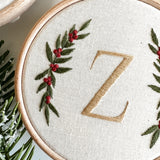 Festive Alphabet Embroidery Kit