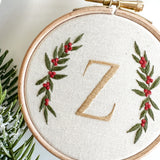 Festive Alphabet Embroidery Kit