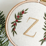 Festive Alphabet Embroidery Kit