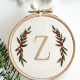 Festive Alphabet Embroidery Kit