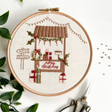 Christmas Stall Embroidery Pattern with Instructions || Digital Download