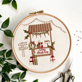 Christmas Stall Embroidery Pattern with Instructions || Digital Download