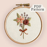 Pastel Posie Embroidery Pattern
