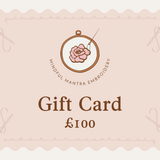 Mindful Mantra Embroidery Gift Card