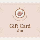 Mindful Mantra Embroidery Gift Card