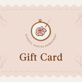 Mindful Mantra Embroidery Gift Card