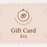 Mindful Mantra Embroidery Gift Card