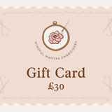 Mindful Mantra Embroidery Gift Card