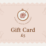 Mindful Mantra Embroidery Gift Card