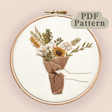 Paper Bouquet Embroidery Pattern