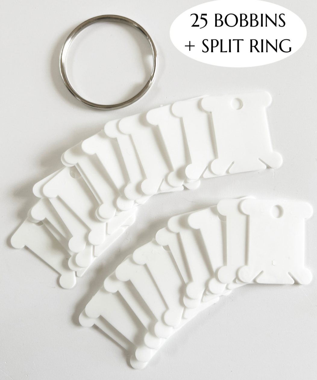 Plastic Thread Bobbins and Split Ring